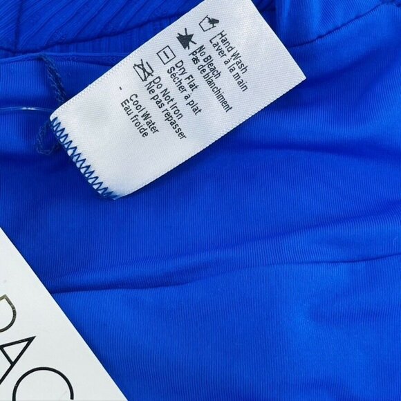 L SPACE by MONICA WISE Swimsuit Blue Cheeky 1 Piece Womens Size 6 NEW $187 - Picture 5 of 8